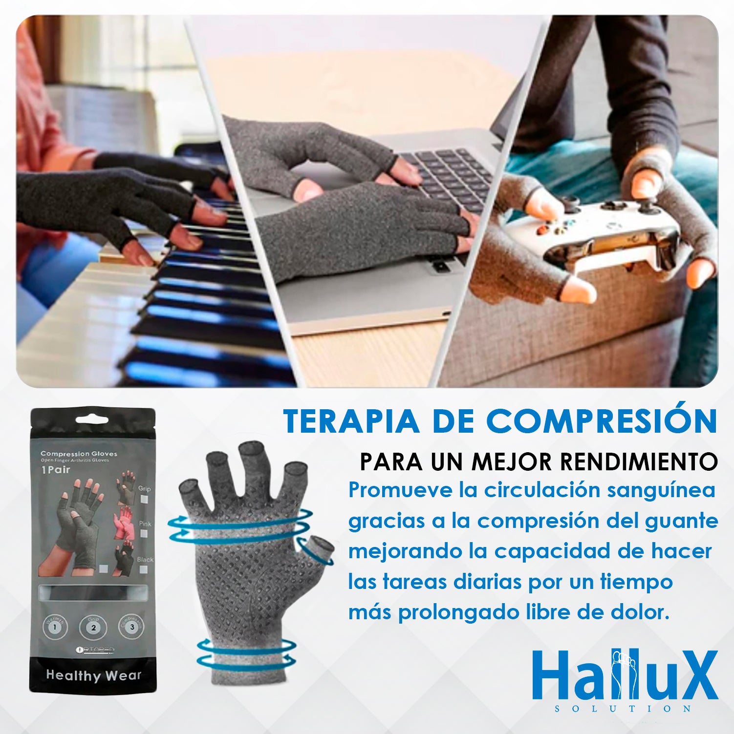 Guantes de Compresión Suave ArtrixConfort™