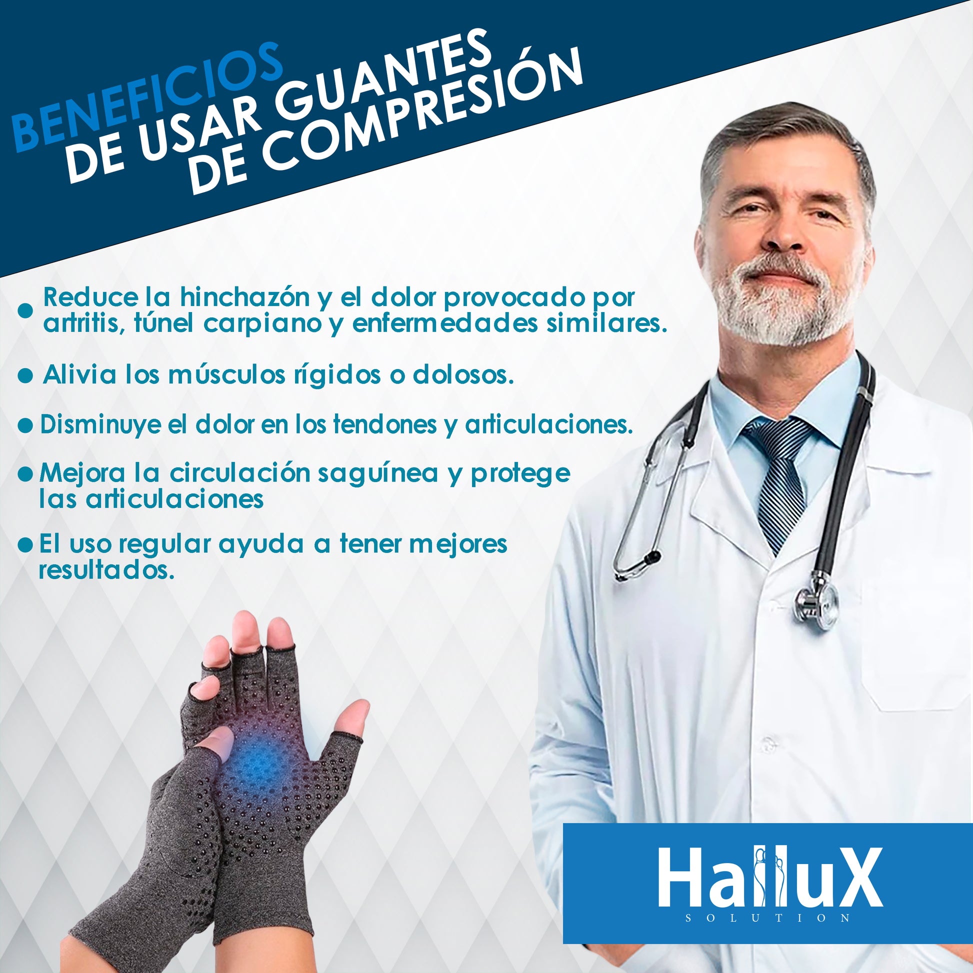 Guantes de Compresión Suave ArtrixConfort™
