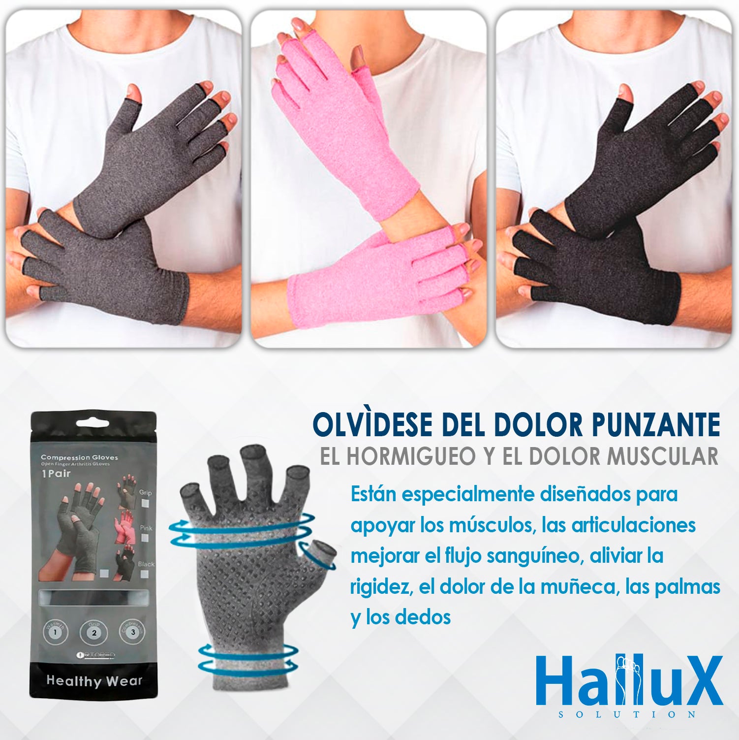 Guantes de Compresión Suave ArtrixConfort™